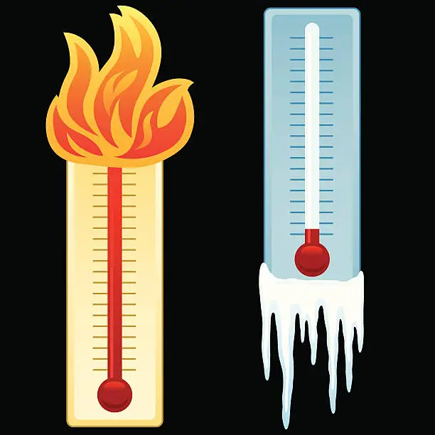Vector illustration of Thermometers