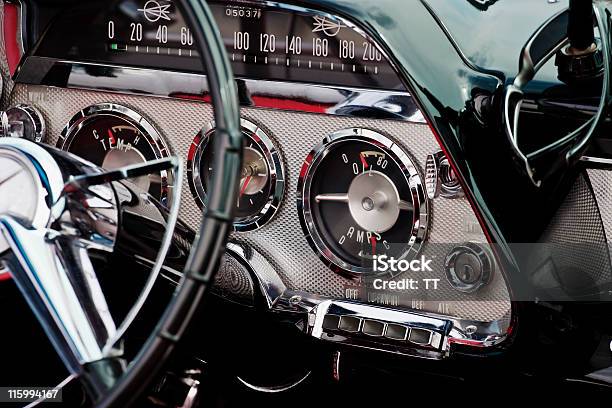 Interior Image Of A Convertible Stock Photo - Download Image Now - Vintage Car, Collector's Car, Status Car