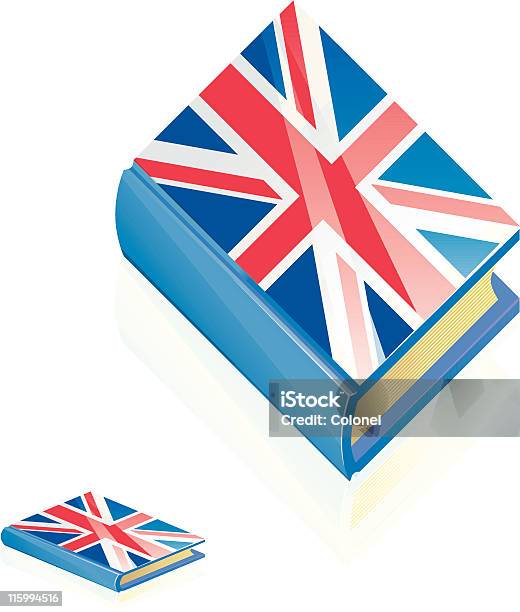 Ilustración de British Book Icono y más Vectores Libres de Derechos de Aprender - Aprender, Bandera, Bandera del Reino Unido