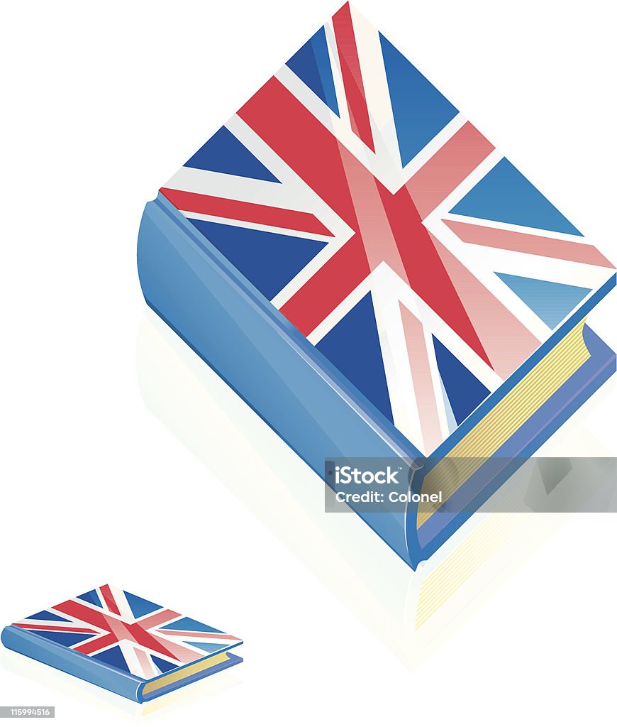 British Book Icon Icon depicting British Language in the form of a book. Book stock vector