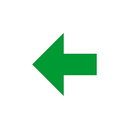 arrow left Icon. Vector illustration for web