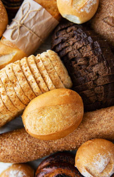 istock Assortment of baked bread 1159946294