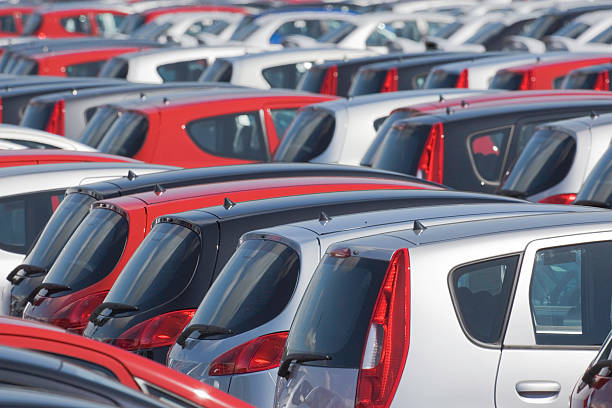 istock Red, Black and Silver Cars 115994760