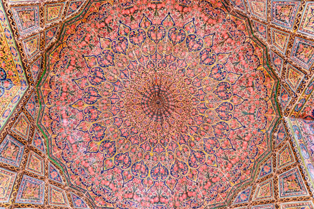 istock Awesome view of vault ceiling inside the Nasir al-Mulk Mosque 1159948964
