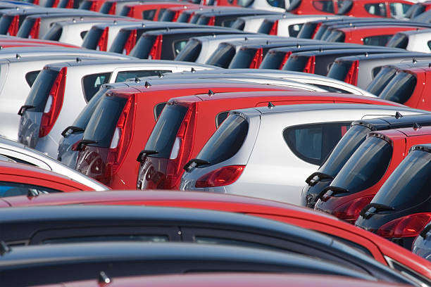 istock Red, Black and Silver Cars 115994920