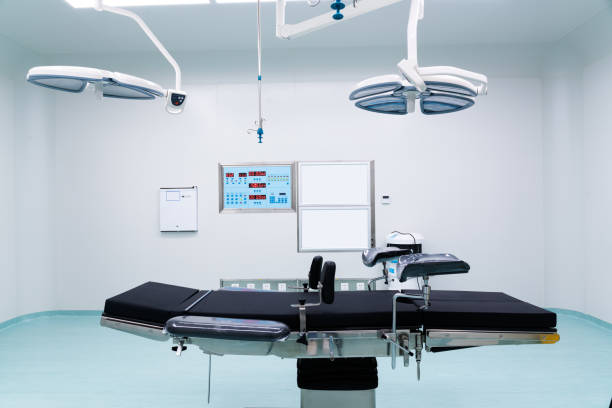 istock Interior of operating room in modern clinic 1159950233