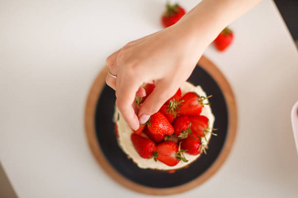 istock Sweets, desserts with strawberries at home 1159953094