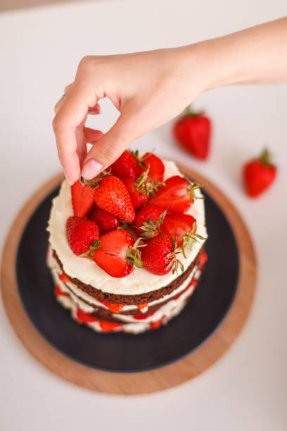 istock Sweets, desserts with strawberries at home 1159953149