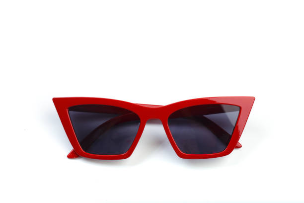 istock red modern sunglasses isolated on white background - Image 1159954189