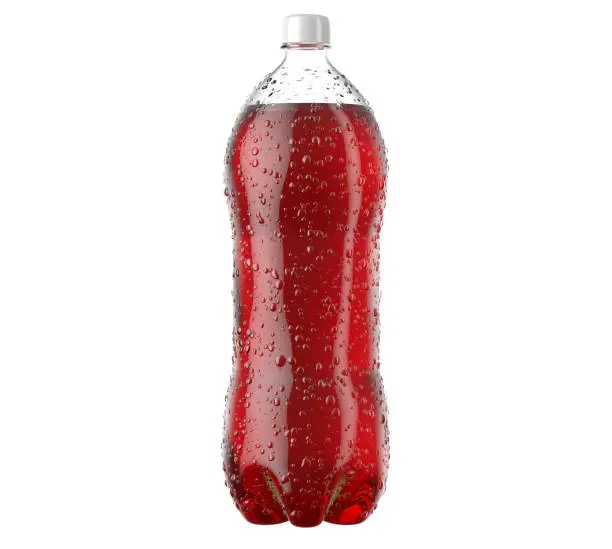 Photo of Carbonated Red Soft Drink Plastic Bottle
