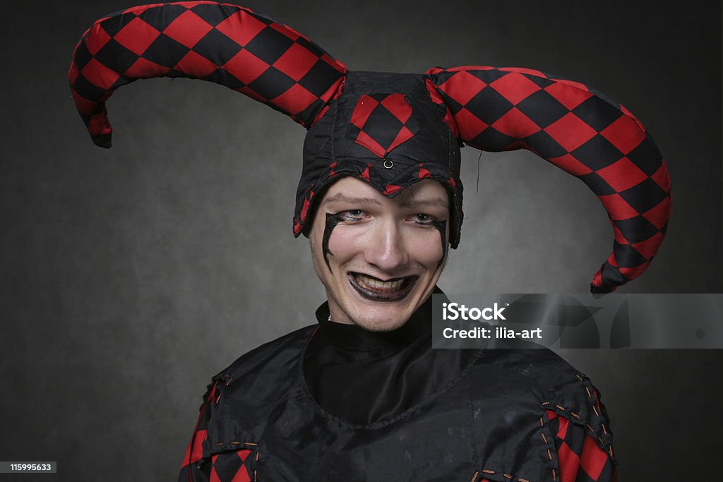 Темные harlequin - Стоковые фото Клоун роялти-фри