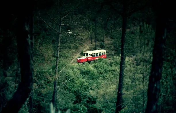 The Mountain railways of India refer to railway lines built in the mountains of India. Three of these railways, the Darjeeling Himalayan Railway, the Nilgiri Mountain Railway, and the Kalka–Shimla Railway, are collectively designated as a UNESCO World Heritage Site under the name Mountain Railways of India.