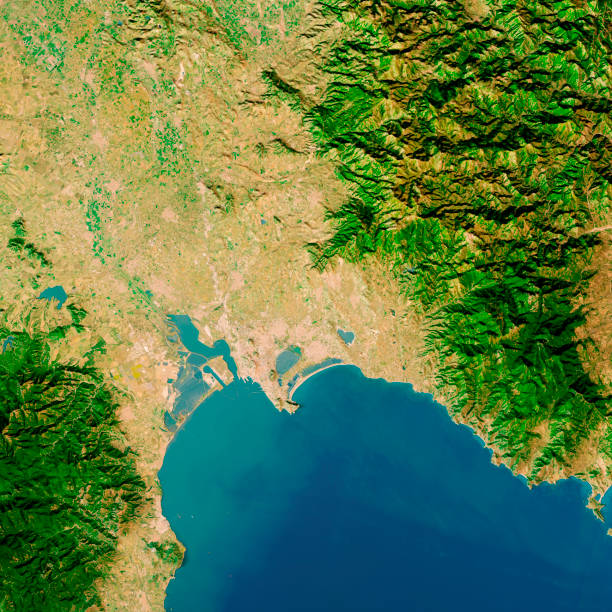 istock Cagliari Sardinia Italy Topographic Map Top View Mar 2019 1159957034