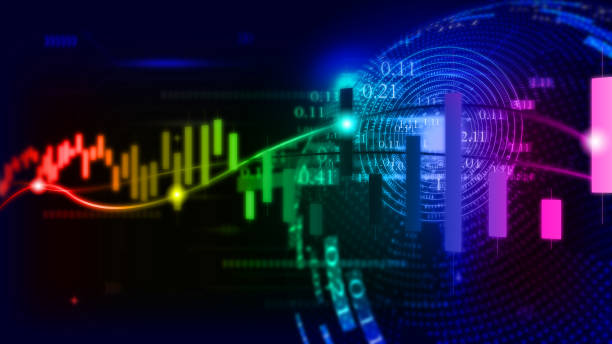 istock Financial stock market chart, technical abstract background 1159961251
