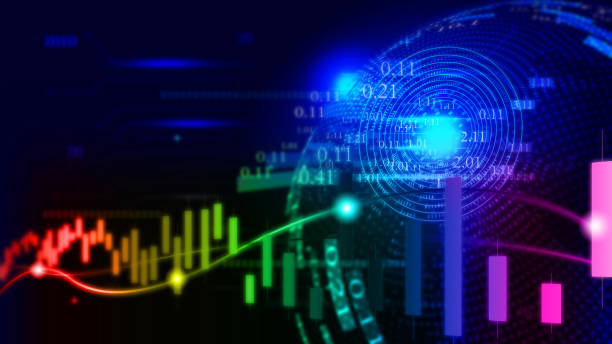 istock Financial stock market chart, technical abstract background 1159961253