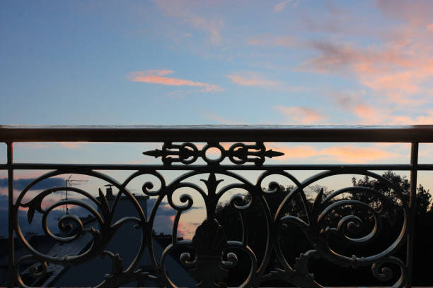 istock Sunset seen from an apartment located in height 1159968327