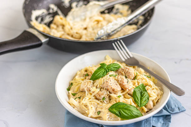 istock One Pot Creamy Chicken Alfredo Pasta 1159971389