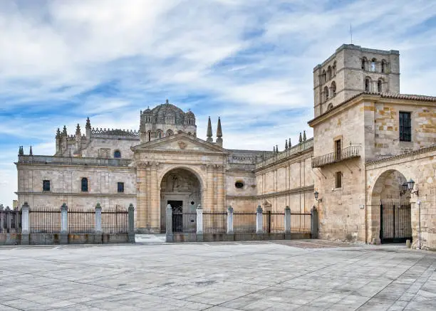 View of the Cathedral in Zamora, Spain.