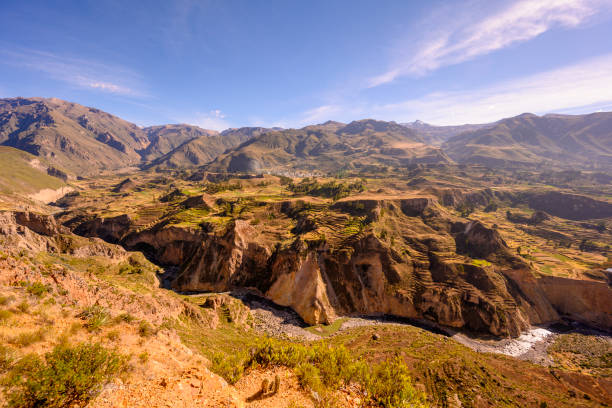 istock Stepped terraces in Colca Canyon in Peru 1159973882
