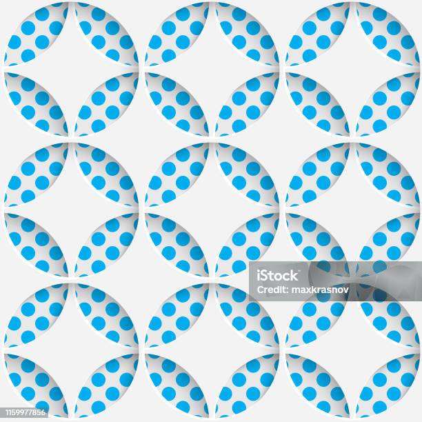 Wrapper Pattern Simple Bluue Seamless Circle Pattern White And Blue Wrapping Background Stock ...