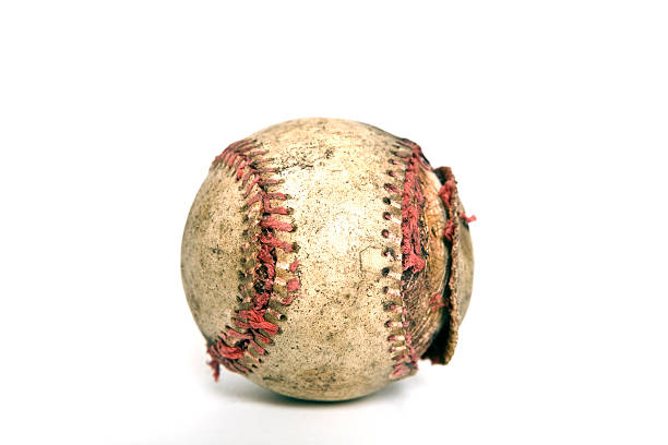 jogar bola! - baseball baseballs isolated dirty imagens e fotografias de stock