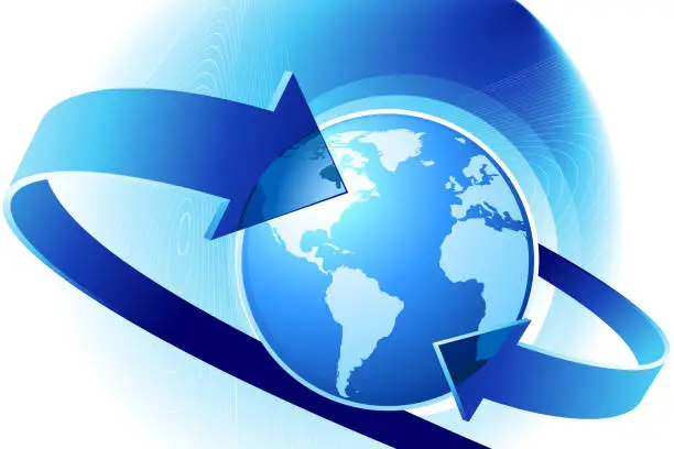 Vector illustration of Global Communication Background