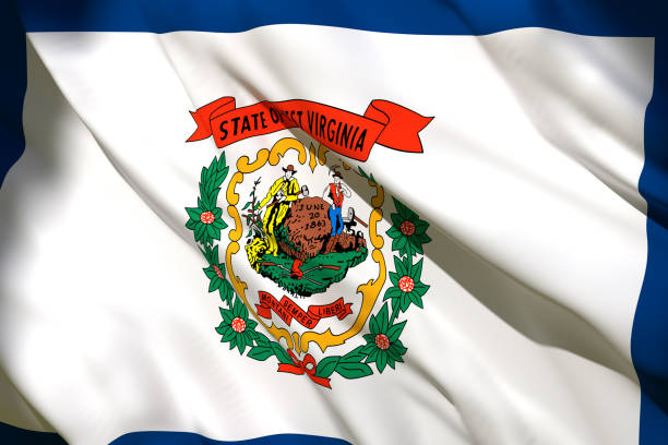 istock 3d rendering of West Virginia State flag 1159990526