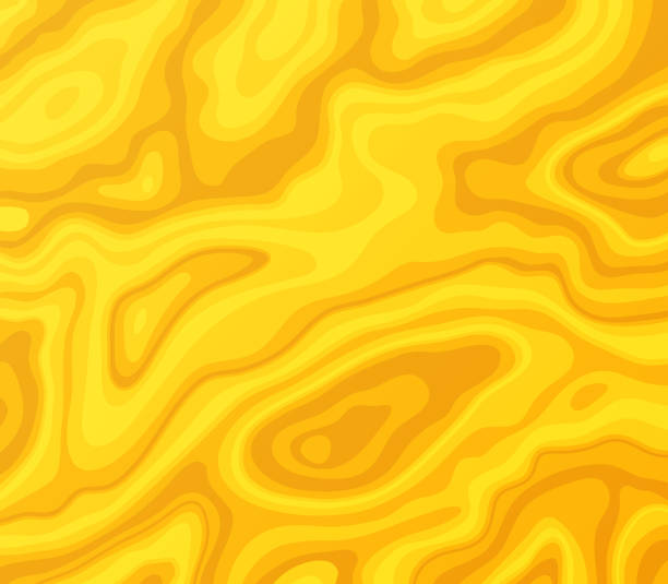 Golden Melted Abstract Background Golden yellow abstract background layers. gold layer stock illustrations