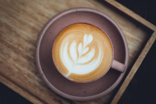 istock Hot latte coffee in the cup 1159993101