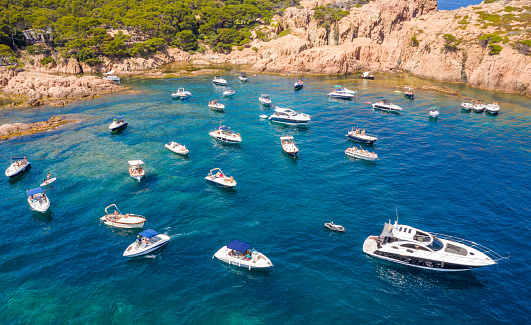 view of aigua xelida bay in Begur, Costa brava, Spain