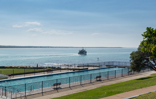 Outdoor swimming pool in Huskisson, New South Wales, Australia