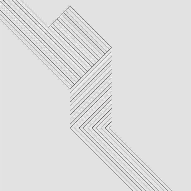 gray arrange stripe line minimalism pattern background vector art illustration