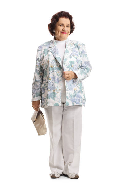 istock Senior lady wearing vintage clothes and posing 1160003565