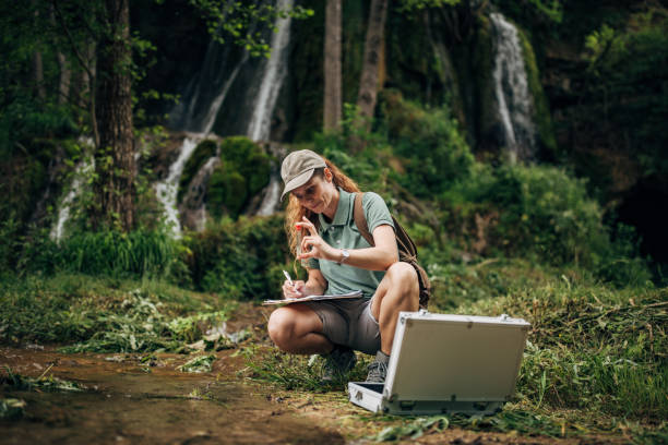 istock Biological researcher taking a water sample in nature 1160006218