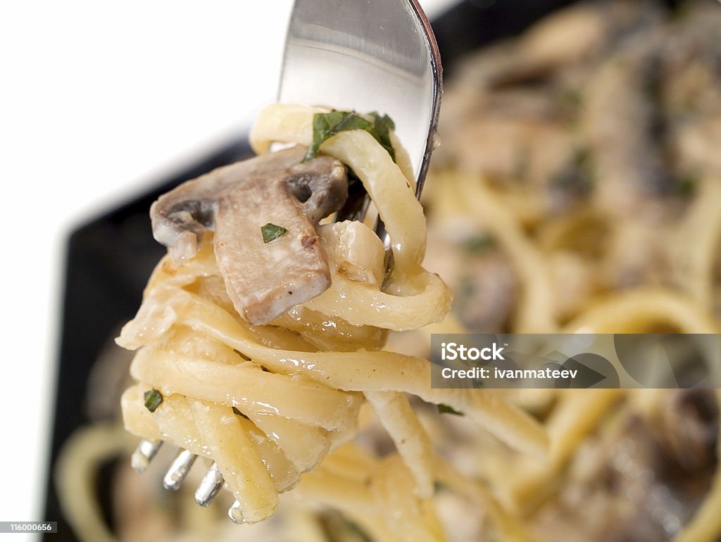 Collection de pâtes, Linguini avec des champignons - Photo de Aliment libre de droits