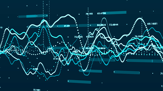 Grafik Pasar Saham Visualisasi Big Data Konsep Grafik Investasi