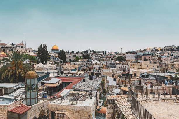 istock View of Jerusalem from above vintage style 1160009508