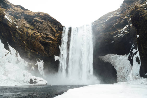 istock Beautiful waterfall Skogafoss in Iceland 1160011035