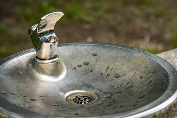 istock Drinking water fountain in the park. 1160018280