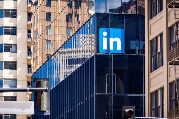 biura linkedin w centrum san francisco - brand name zdjęcia i obrazy z banku zdjęć