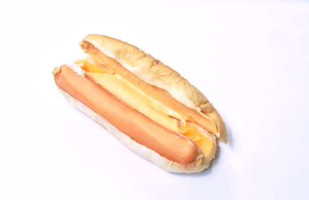 istock hot dog with cheese on white background 1160025157