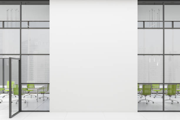 istock Two conference rooms in office lobby 1160025298