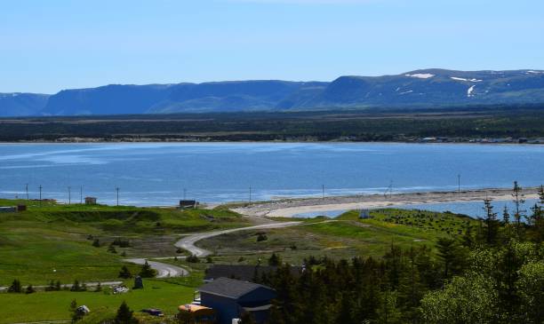 istock seascape along the Viking trail with the Long Range Mountains 1160025922