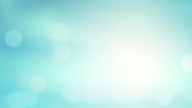 abstrakte verschwommenes blau und blaufarbe farbverlauf hintergrund mit glänzend leuchtenden lichteffekt und bokeh für sommer kollektion design element konzept - idylle fotos stock-fotos und bilder