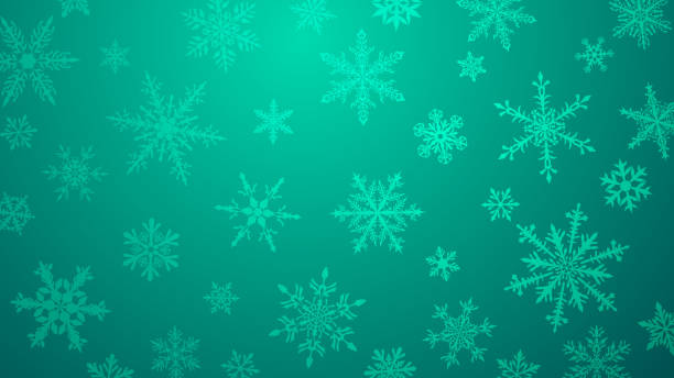 istock Christmas background of snowflakes 1160031080