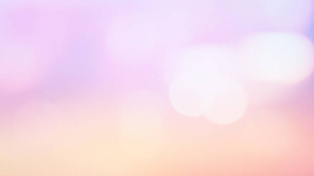 abstract blur beautiful pastel color gradient sunset sky background with bokeh double exposure for design concept