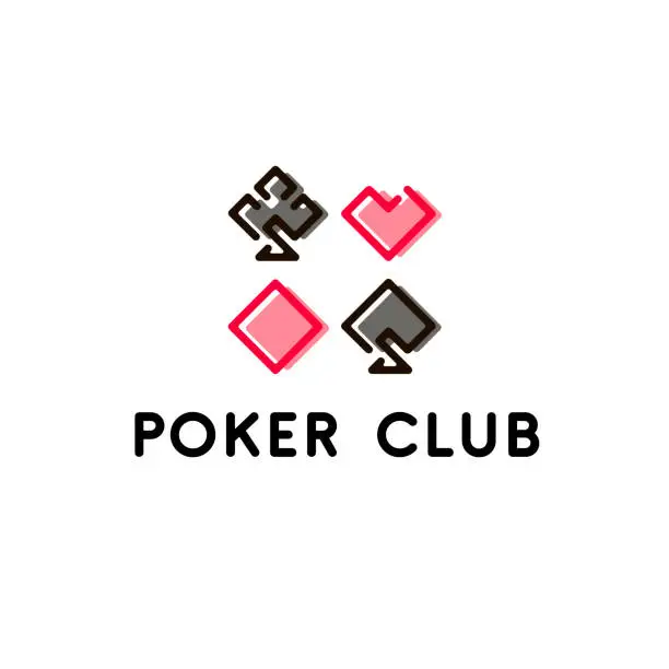 Vector illustration of Vector design template. Abstract icon for poker game.