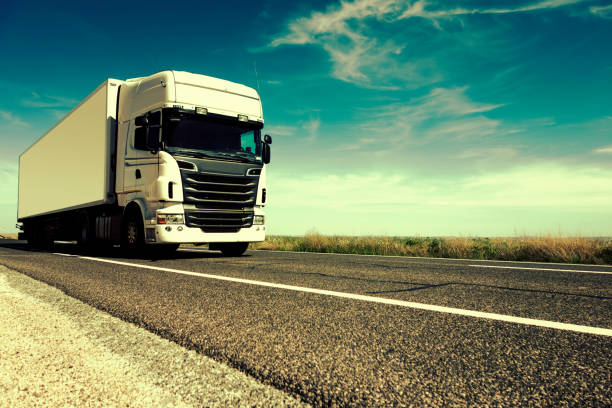 istock Truck on the road 1160039495