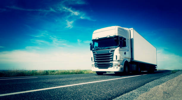 istock Truck on the road 1160039548