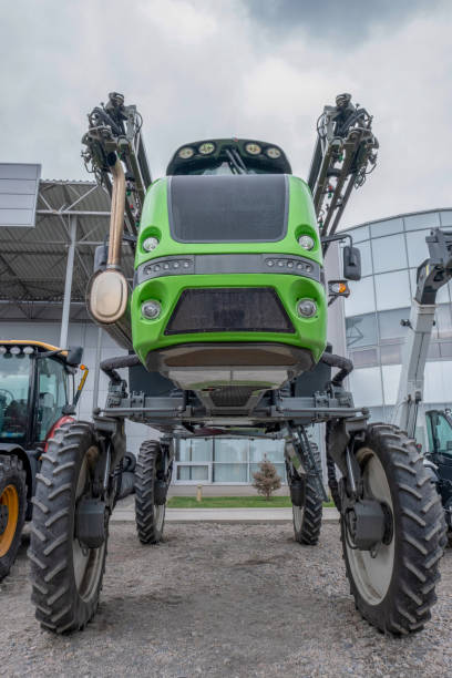 istock Agricultural harvesting equipment combine. 1160039754